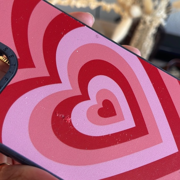 Casetify iPhone 12 Pro Max case red and pink hearts - Picture 8 of 8
